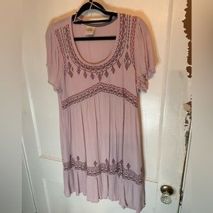 Cute boho pink dress